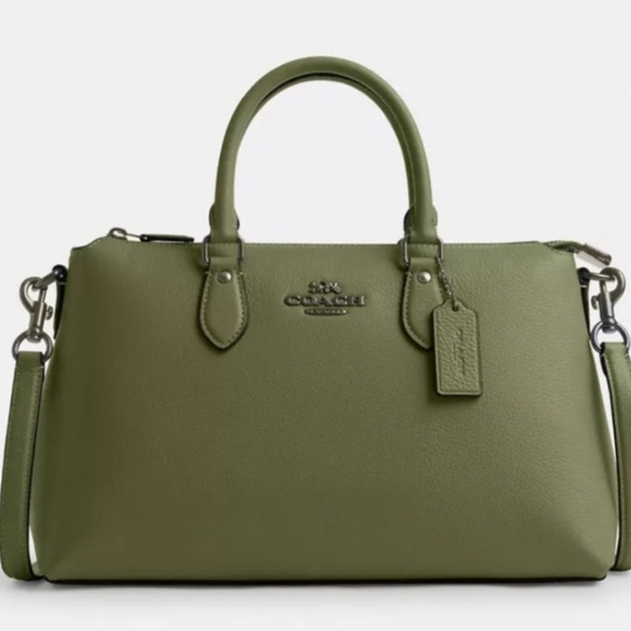 Coach Handbags - COACH Satchel Handbag New with Tags Beautiful Green